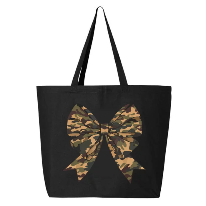 Camo Coquette Bow Duck Hunting Hunter 25L Jumbo Tote