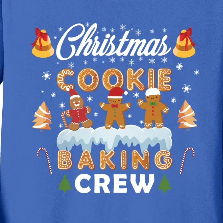 Christmas Cookie Baking Crew Great Gift Kids Long Sleeve Shirt