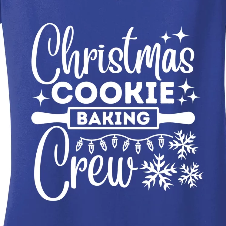 Christmas Cookie Baking Crew Gift Women's V-Neck T-Shirt