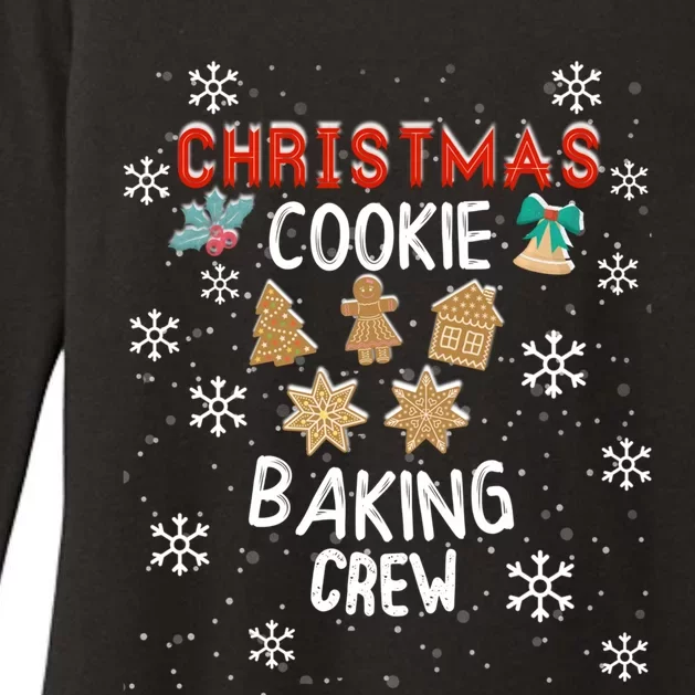 Christmas Cookie Baking Crew Xmas Cookie Exchange Santa Gift Womens CVC Long Sleeve Shirt