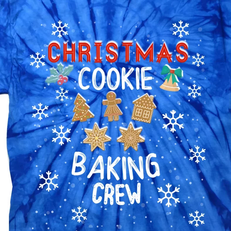 Christmas Cookie Baking Crew Xmas Cookie Exchange Santa Gift Tie-Dye T-Shirt