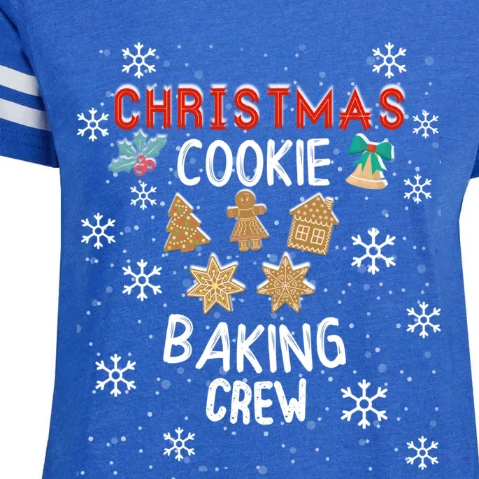 Christmas Cookie Baking Crew Xmas Cookie Exchange Santa Gift Enza Ladies Jersey Football T-Shirt