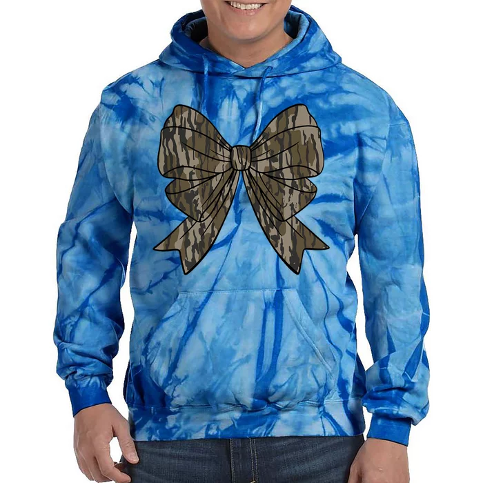 Camo Coquette Bow Duck Hunt Duck Hunting Tie Dye Hoodie