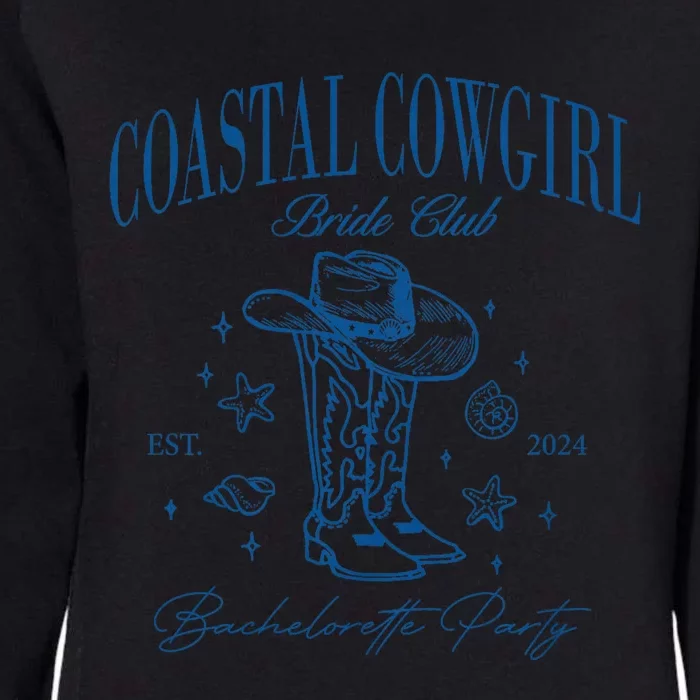 Coastal Cowgirl Bride Club Beach Bachelorette Party 2024 Womens California Wash Sweatshirt