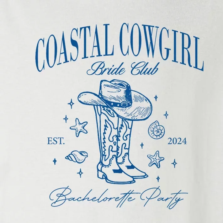 Coastal Cowgirl Bride Club Beach Bachelorette Party 2024 Toddler Long Sleeve Shirt