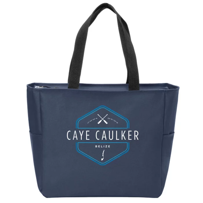 Caye Caulker Belize Beach Graphic Zip Tote Bag