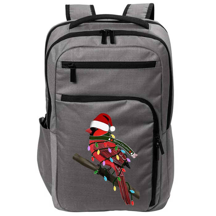 Cardinal Christmas Bird Santa Claus Biologist Animal Impact Tech Backpack