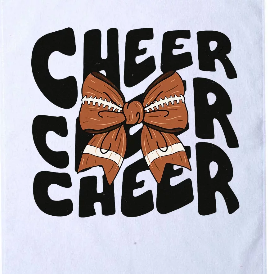 Cheer Coquette Bow American Football Game Day Thanksgiving Platinum Collection Golf Towel