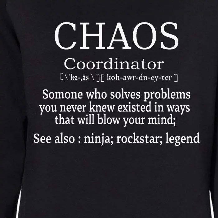 Chaos Coordinator Boss Wo Lady Professional Day Womens California Wash Sweatshirt