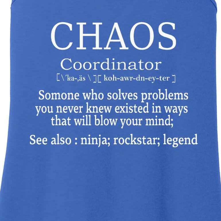 Chaos Coordinator Boss Wo Lady Professional Day Ladies Essential Tank