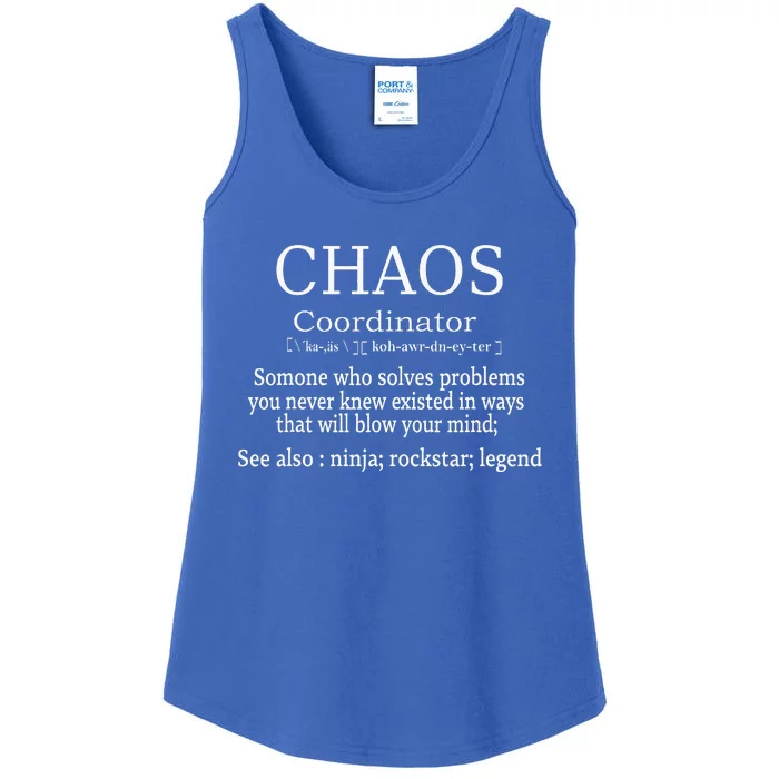 Chaos Coordinator Boss Wo Lady Professional Day Ladies Essential Tank