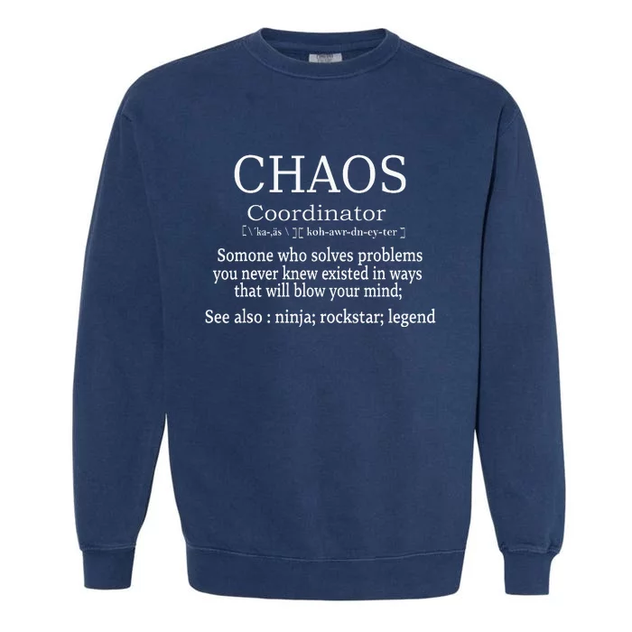 Chaos Coordinator Boss Wo Lady Professional Day Garment-Dyed Sweatshirt