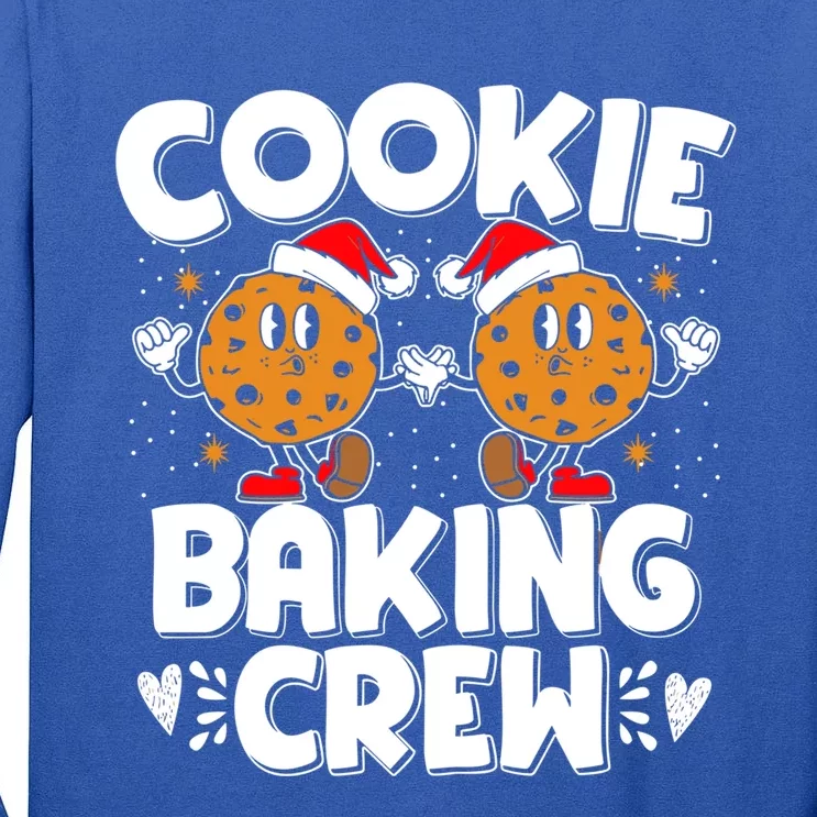 Christmas Cookie Baking Crew Xmas Cookie Exchange Santa Cool Gift Tall Long Sleeve T-Shirt