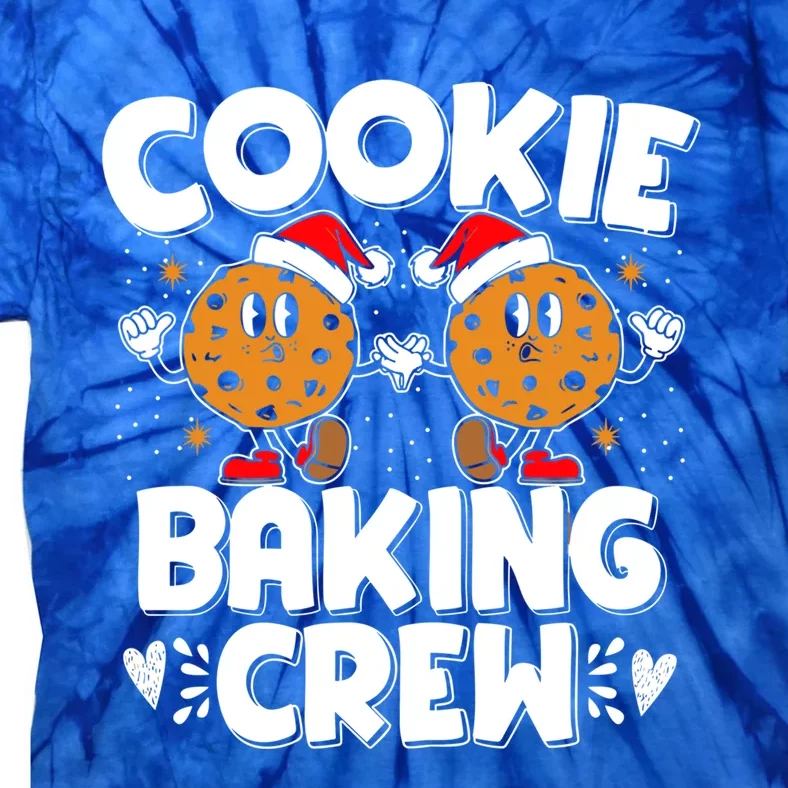 Christmas Cookie Baking Crew Xmas Cookie Exchange Santa Cool Gift Tie-Dye T-Shirt