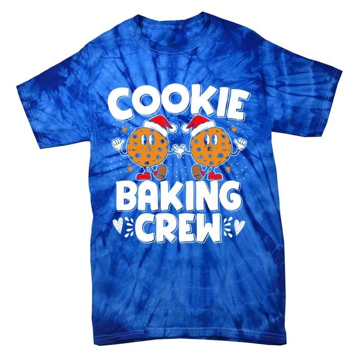 Christmas Cookie Baking Crew Xmas Cookie Exchange Santa Cool Gift Tie-Dye T-Shirt