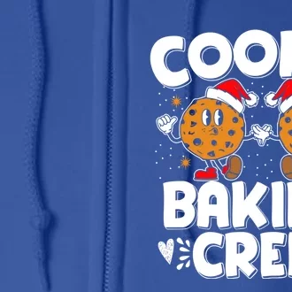 Christmas Cookie Baking Crew Xmas Cookie Exchange Santa Cool Gift Full Zip Hoodie