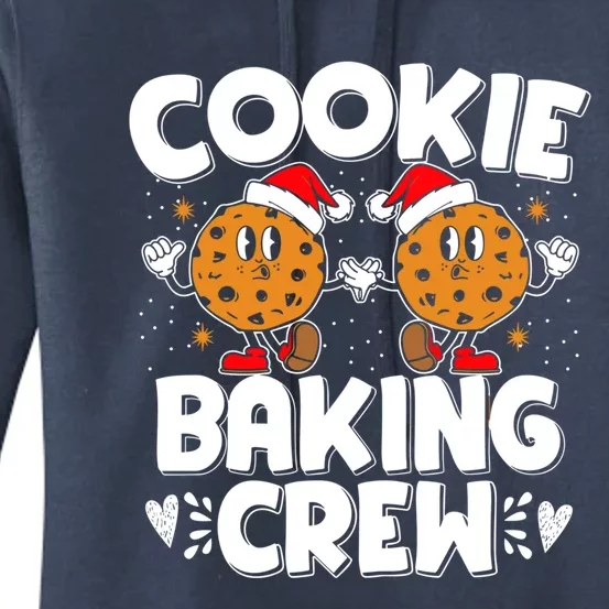 Christmas Cookie Baking Crew Xmas Cookie Exchange Santa Cool Gift Women's Pullover Hoodie