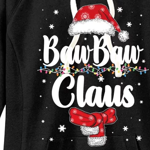 Cute Christmas Baw Baw Claus Women's Fleece Hoodie