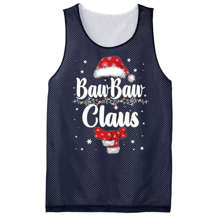 Cute Christmas Baw Baw Claus Mesh Reversible Basketball Jersey Tank