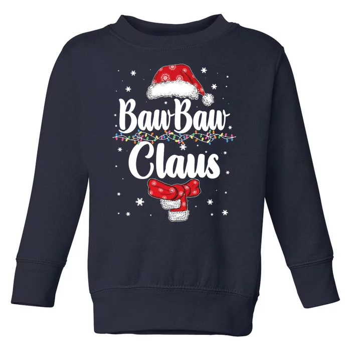 Cute Christmas Baw Baw Claus Toddler Sweatshirt