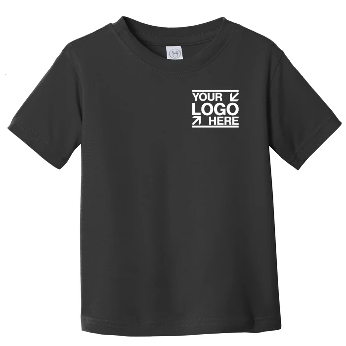 Custom Company Brand Pocket Customize Logo Toddler T-Shirt