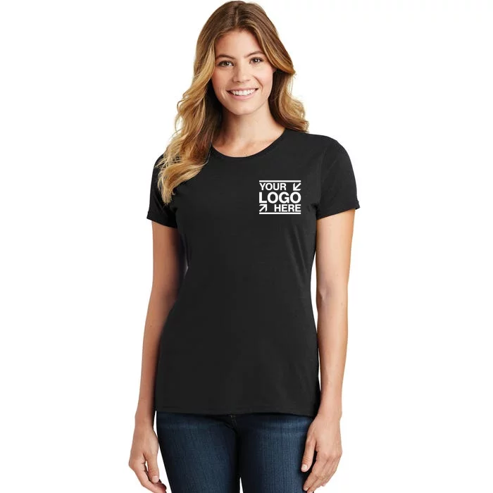 Custom Company Brand Pocket Customize Logo Women's T-Shirt