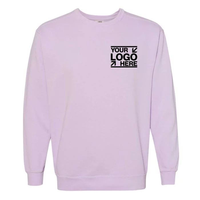 Custom Company Brand Pocket Customize Logo Garment-Dyed Sweatshirt