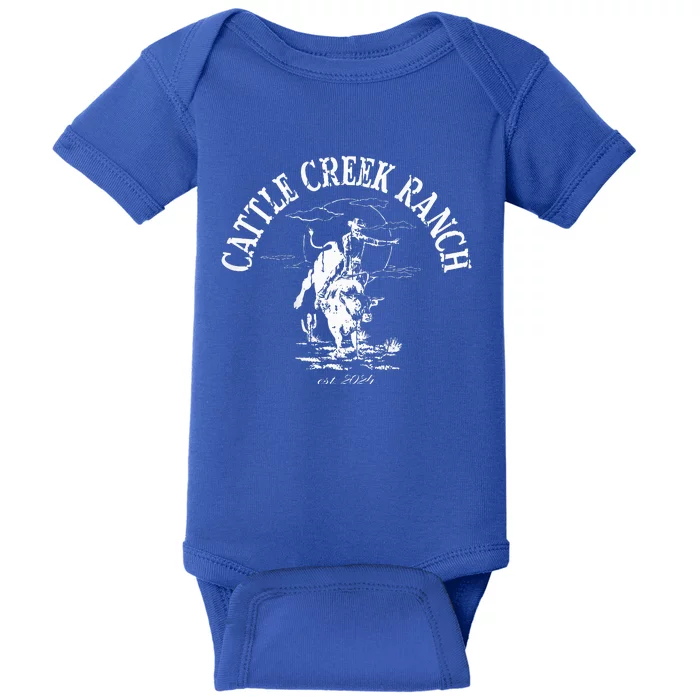 Cattle Creek Bucking Bull Rodeo Baby Bodysuit