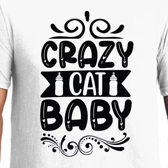 Crazy Cat Baby Pajama Set