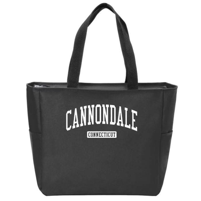 Cannondale Connecticut Ct Vintage Athletic Sports Zip Tote Bag