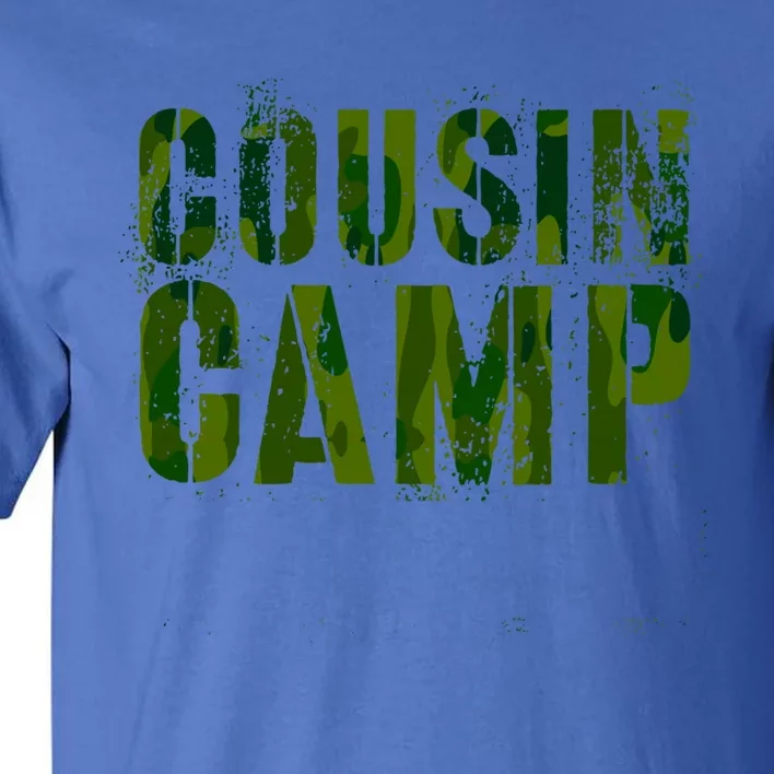 Camo Cousin Camp Funny Grandma Crew Grandpa Summer Trip Cool Gift Tall T-Shirt