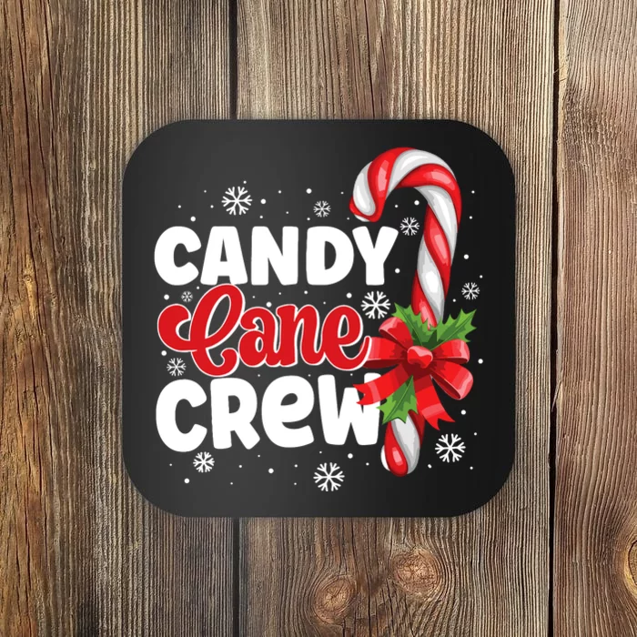 Candy Cane Crew Christmas Candy Love Pajamas Coaster