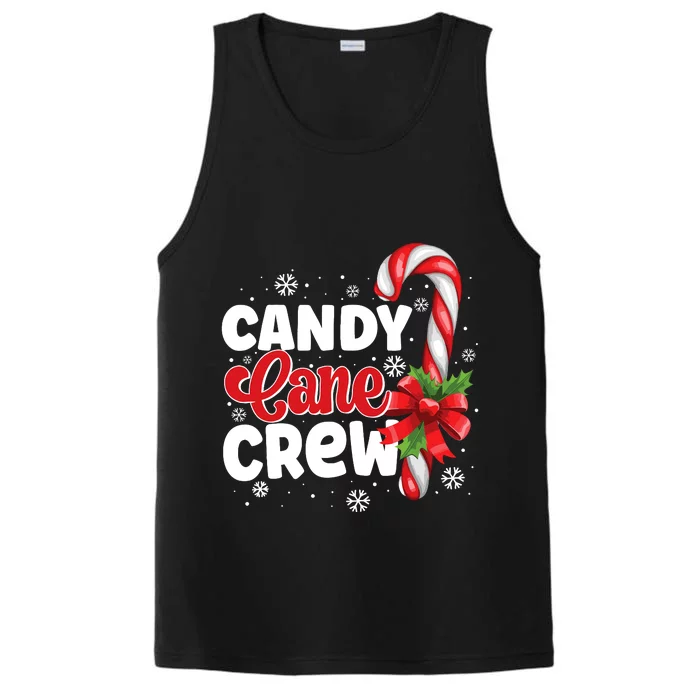 Candy Cane Crew Christmas Candy Love Pajamas Performance Tank