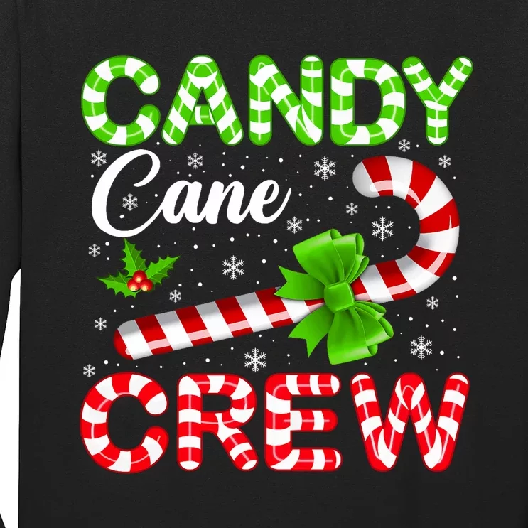 Candy Cane Crew Christmas Family Matching Xmas Pajamas Long Sleeve Shirt