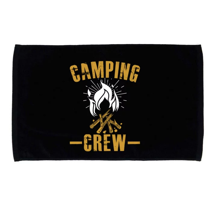 Camping Crew Campfire Holiday Gift Microfiber Hand Towel