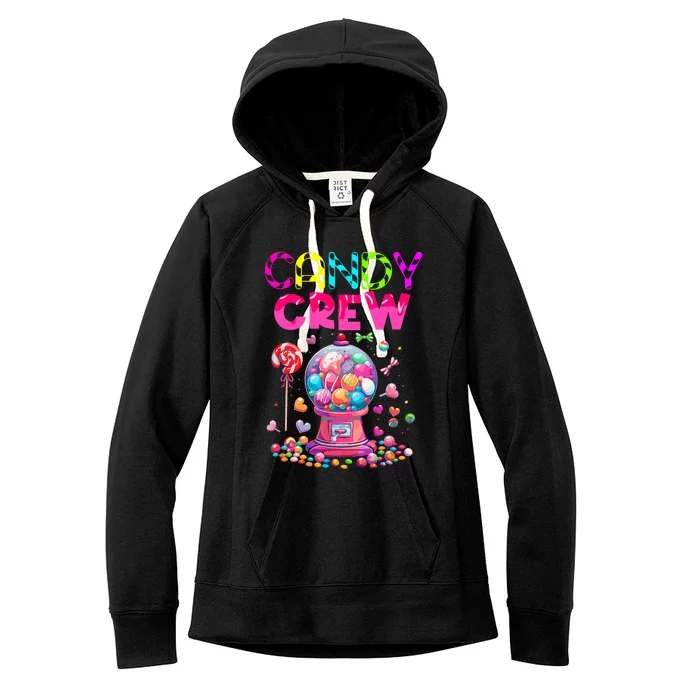 Candy Crew Candy Land Sweetie Candy Squad Halloween Costume Women's Fleece Hoodie