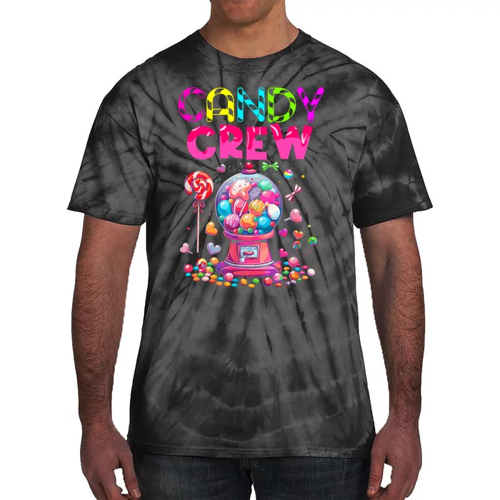 Candy Crew Candy Land Sweetie Candy Squad Halloween Costume Tie-Dye T-Shirt