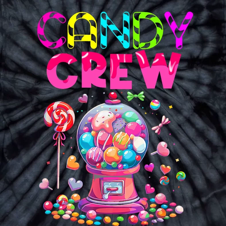 Candy Crew Candy Land Sweetie Candy Squad Halloween Costume Tie-Dye T-Shirt