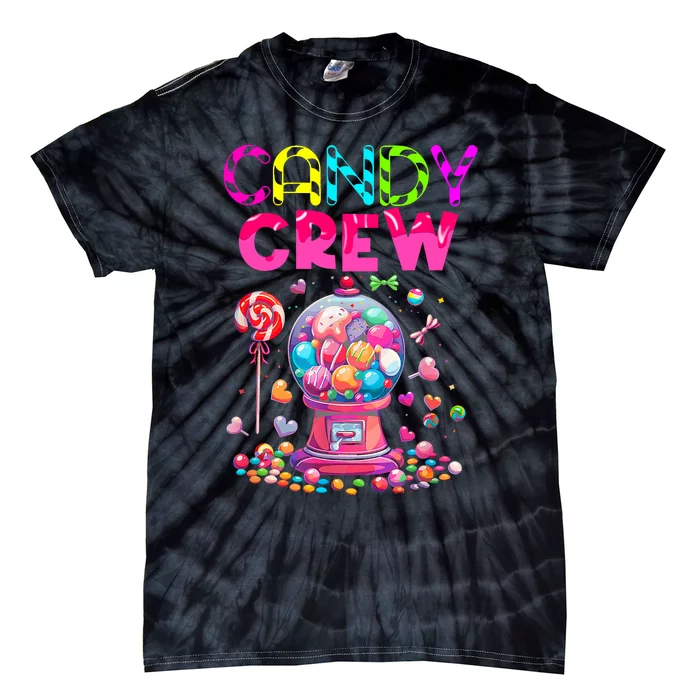 Candy Crew Candy Land Sweetie Candy Squad Halloween Costume Tie-Dye T-Shirt