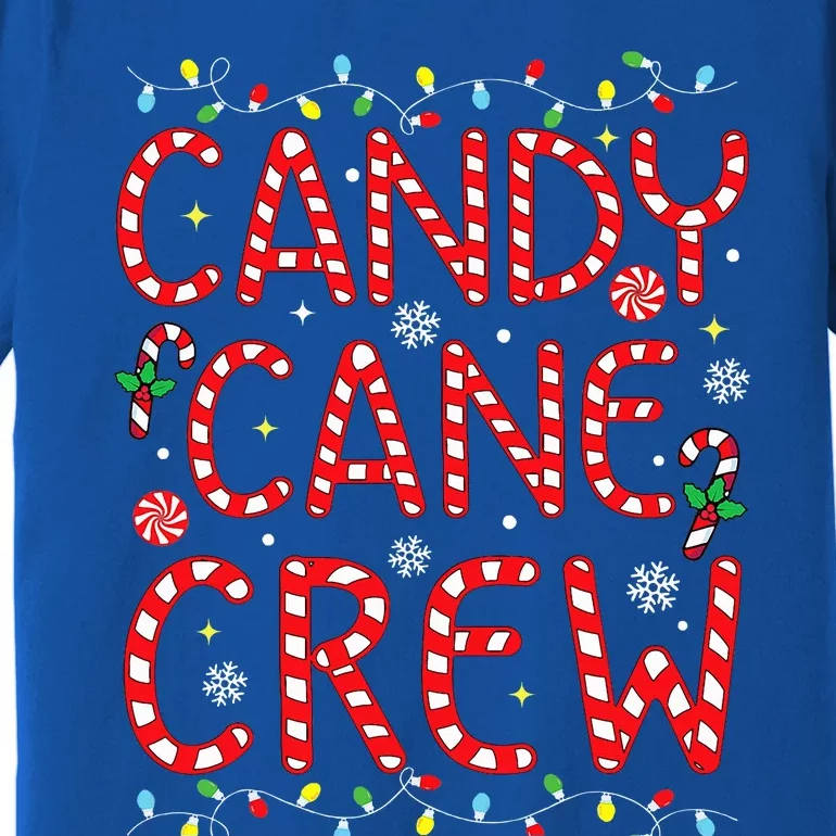 Candy Cane Crew Funny Christmas Candy Cane Lover Xmas Pajama Premium T-Shirt