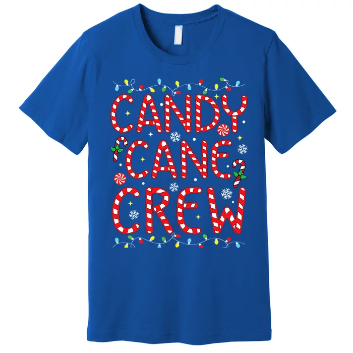 Candy Cane Crew Funny Christmas Candy Cane Lover Xmas Pajama Premium T-Shirt