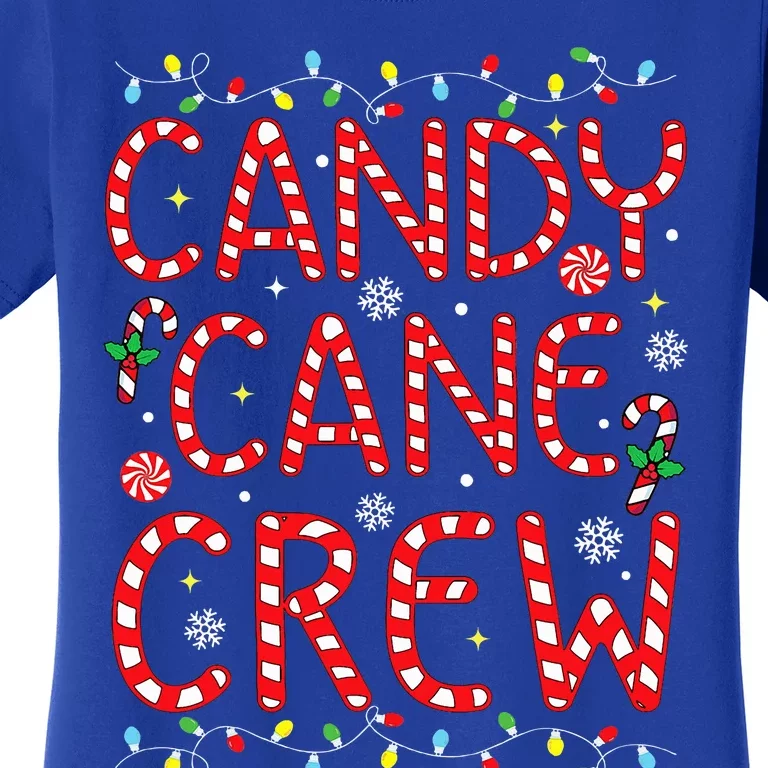 Candy Cane Crew Funny Christmas Candy Cane Lover Xmas Pajama Women's T-Shirt