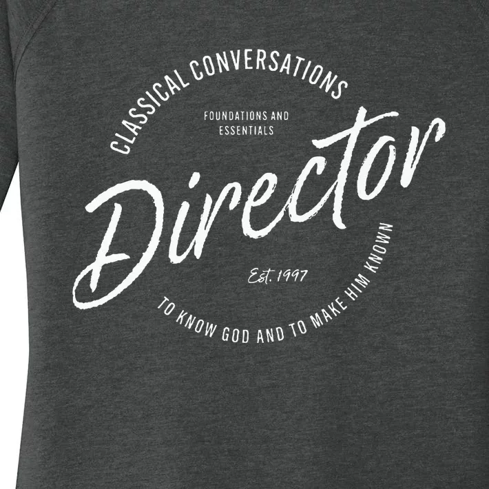 CC Classical Conversations Director Homeschool Women's Perfect Tri Tunic Long Sleeve Shirt