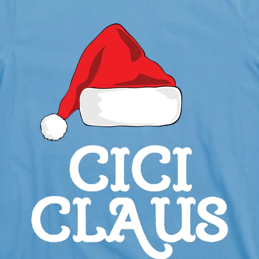 Cici Claus Christmas Hat Family Matching Group Pajama Pj Cute Gift T-Shirt