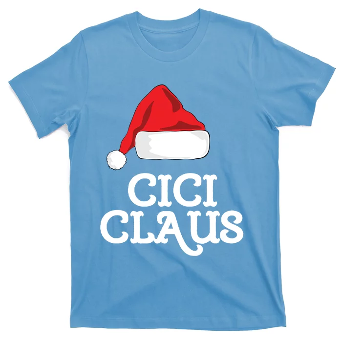 Cici Claus Christmas Hat Family Matching Group Pajama Pj Cute Gift T-Shirt