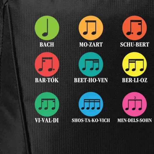 Classic Composers Classical Music Musical Notes Funny Gift City Backpack