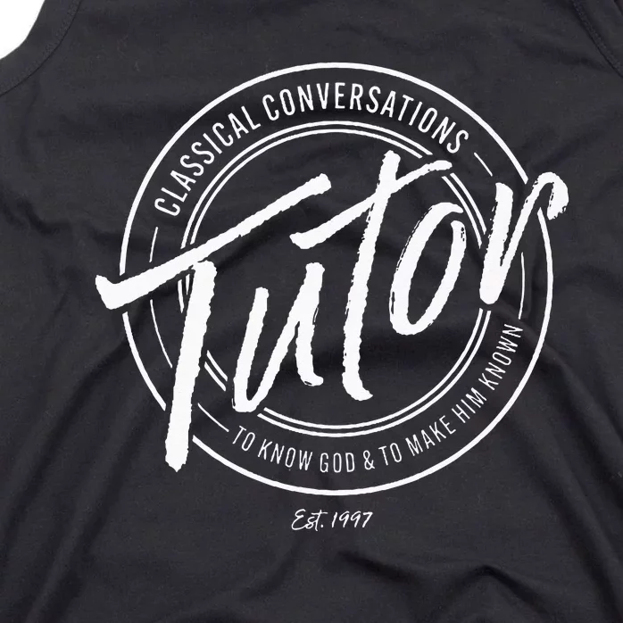 CC Classical Conversations Tutor Lead Learner Homeschool Tank Top