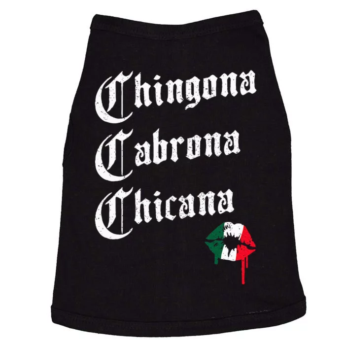 Chingona Cabrona Chicana Kissing – Funny Mexican Woman Latina Doggie Tank