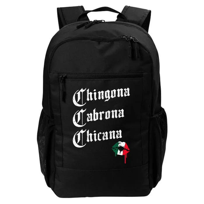 Chingona Cabrona Chicana Kissing – Funny Mexican Woman Latina Daily Commute Backpack