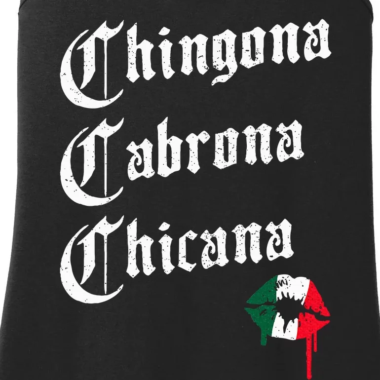 Chingona Cabrona Chicana Kissing – Funny Mexican Woman Latina Ladies Essential Tank